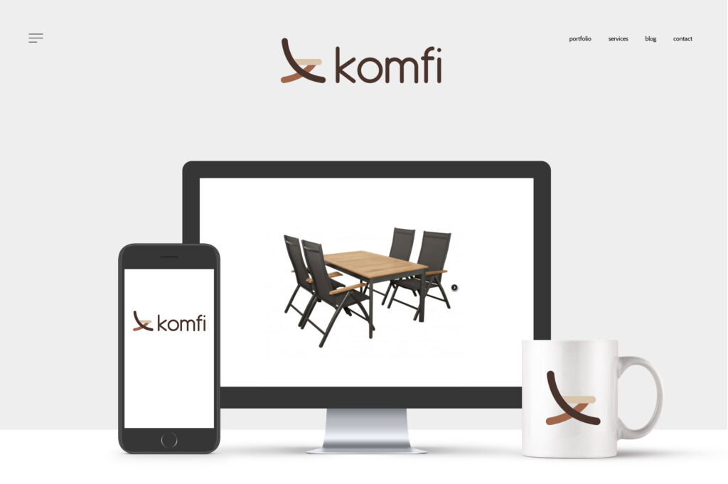 Logo & Brand Identity für Komfi 1 komfi web